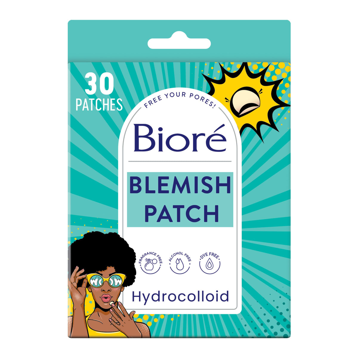 Biore Pimple Patches - Ultra-Thin Hydrocolloid Blemish Cover, 30 Count, Hsa/Fsa Approved