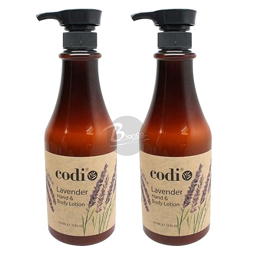 Codi Lavender Hand & Body Lotion 750Ml (25Oz) - 2 Pack, Moisturizing Skin Care