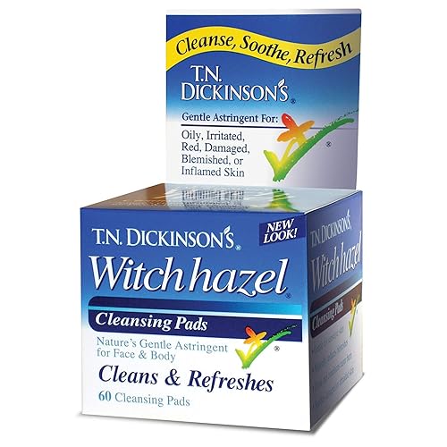 T.N. Dickinson'S Witch Hazel Cleansing Wipes, 60 Count (5 Pack) - Aloe & Witch Hazel Formula