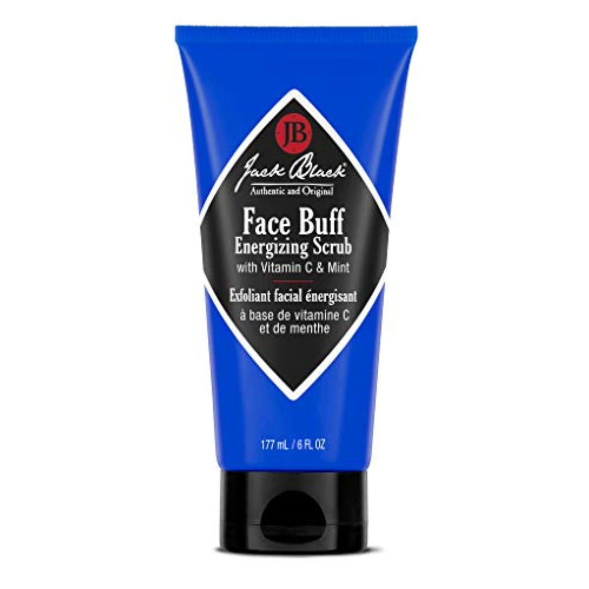 Jack Black Face Buff Energizing Scrub 6 Fl Oz - Vitamin C & Mint Deep Cleanser For Men