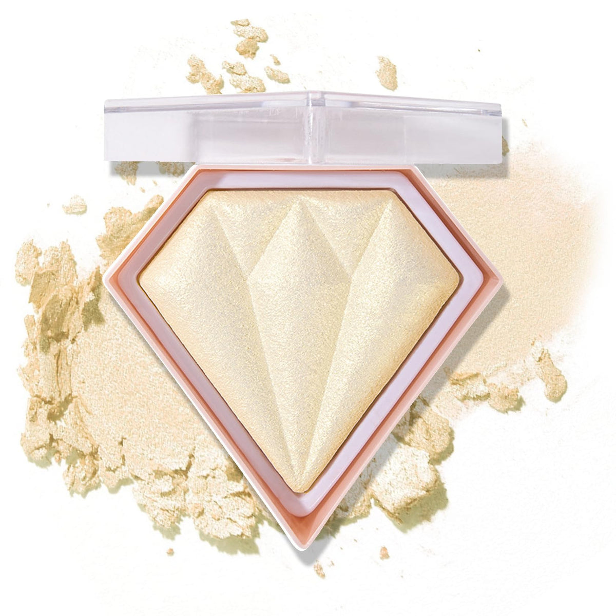 Xingxyuel Face Glitter Highlighter Palette - Waterproof Shimmer Contour Powder, 02 Quicksand Gold