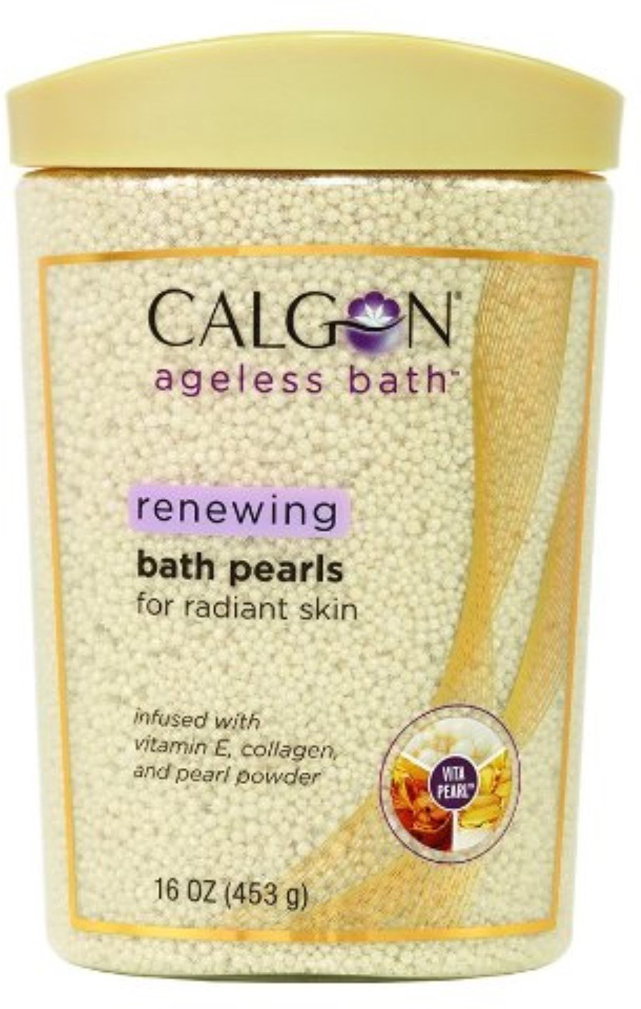 Calgon Ageless Bath Pearls - 16 Oz, Pack Of 3 - Relaxing Bath Experience, Moisturizing Formula