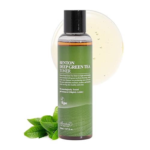 Benton Deep Green Tea Toner 150Ml - Hydrating Toner For Sensitive & Oily Skin, Korean Skincare