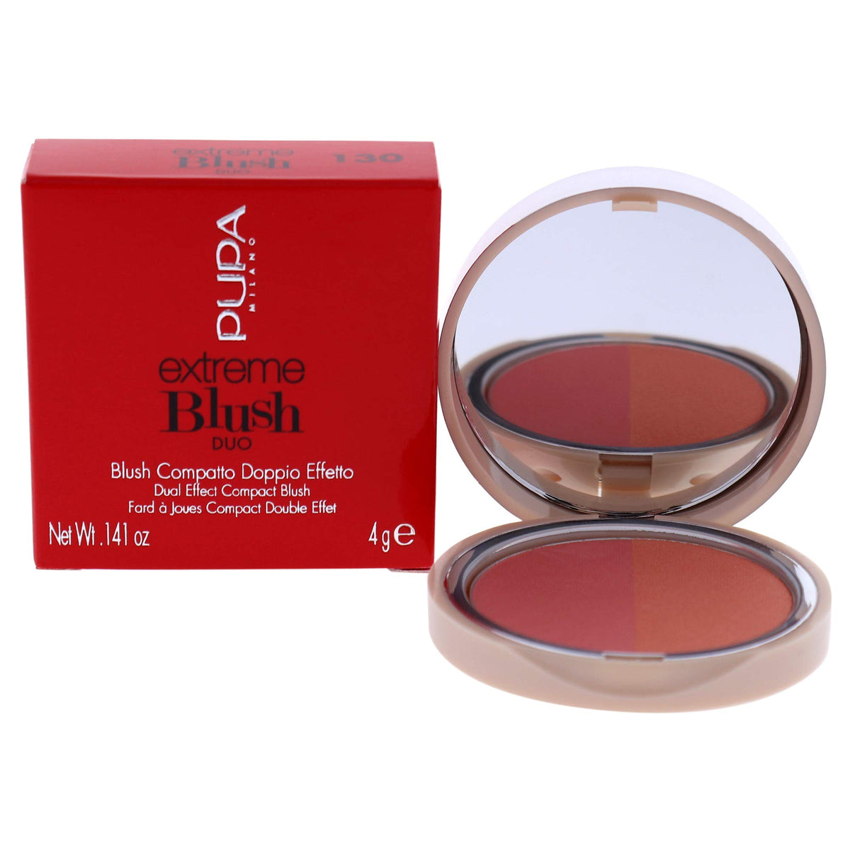 PUPA Milano Extreme Blush Duo  Highly Blendable Formula  Lightweight  Creates A Beautiful SunKissed Appearance  Suitable Fo