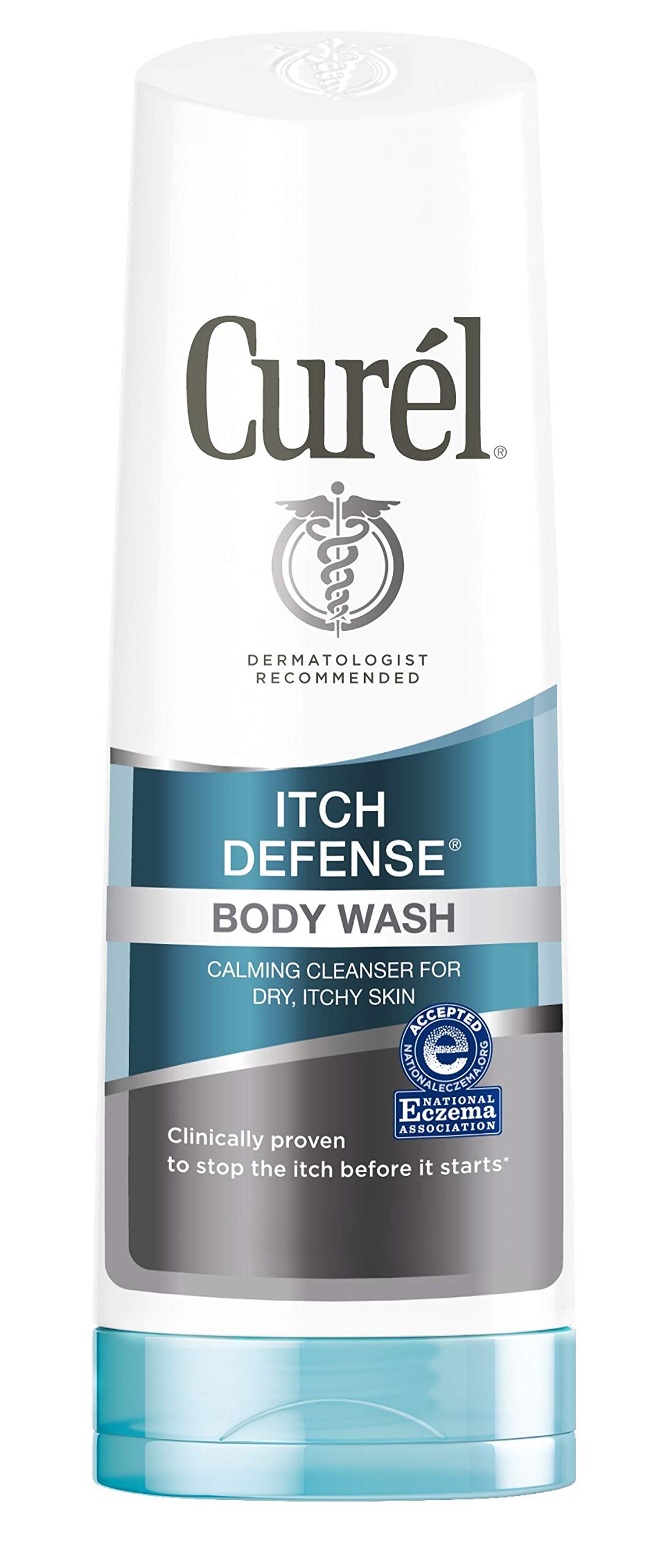 Curel Itch Defense Body Wash, 10 Fl Oz – Soothes Dry Skin, White, Moisturizing Formula