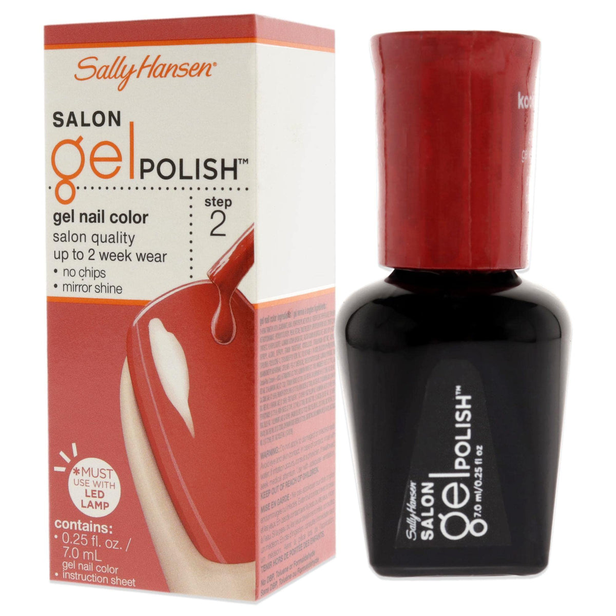 Sally Hansen Salon Pro Gel Nail Polish, Kook a Mango, 0.24 Fl Oz - Long-lasting Color