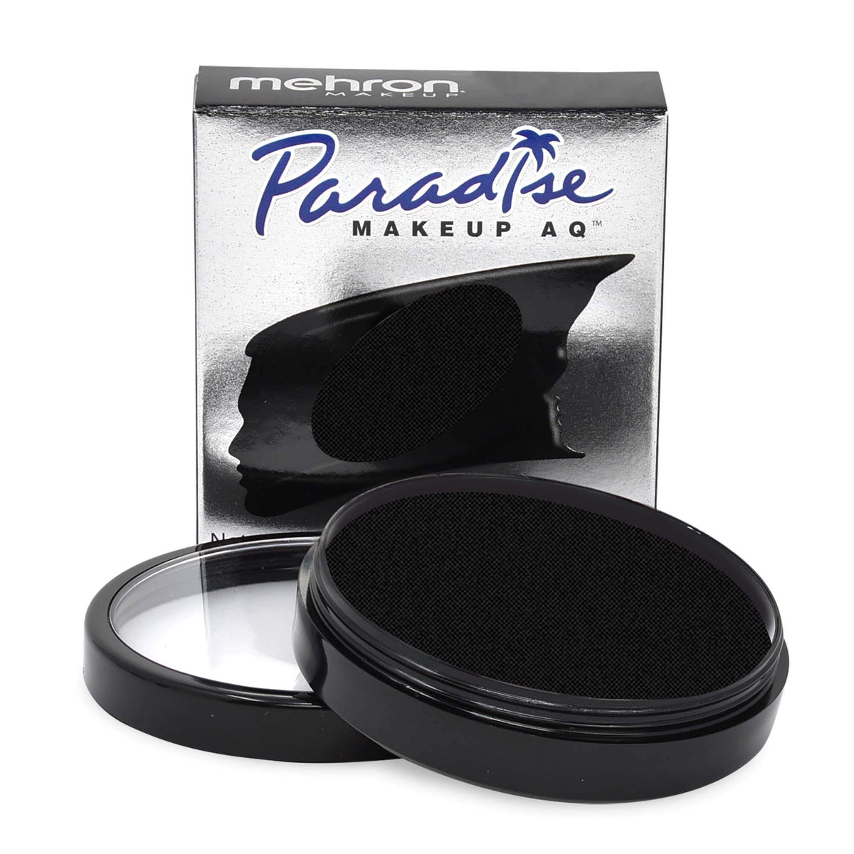 Mehron Paradise Makeup Aq Pro - Black Water Activated Face & Body Paint - 1.4 Oz