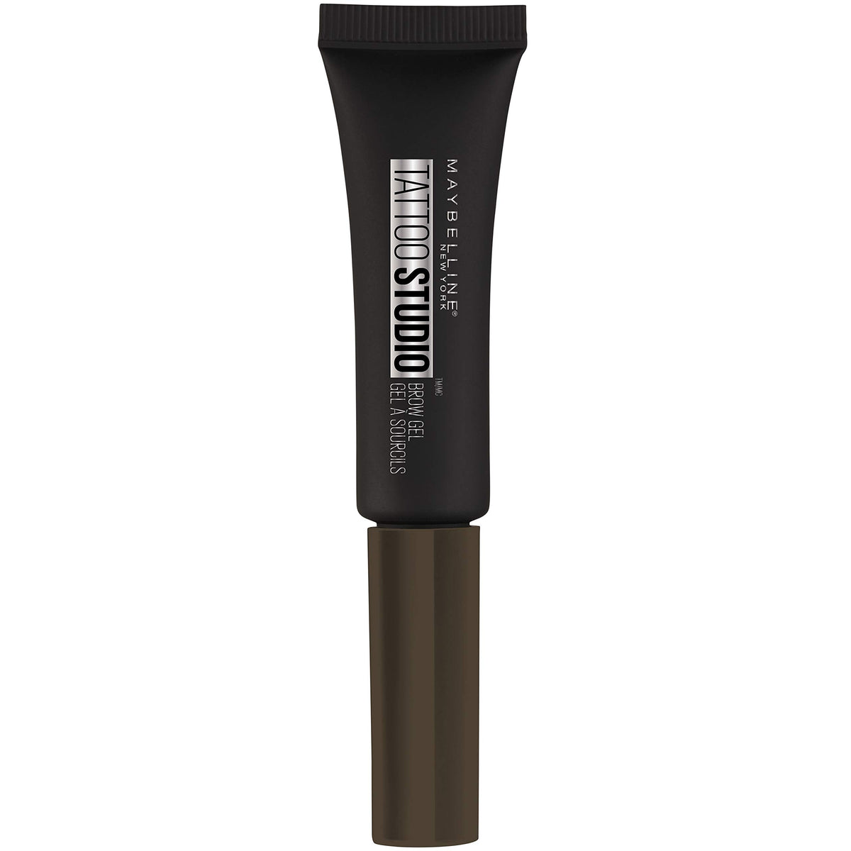 Maybelline Tattoostudio Waterproof Eyebrow Gel, Deep Brown, 1 Count - Long-Lasting & Smudge-Proof