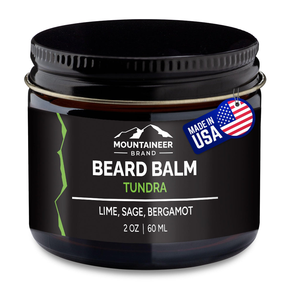 Mountaineer Brand Beard Balm - All Natural Leave-In Conditioner, Hydrating & Soothing, Tundra Scent 2Oz