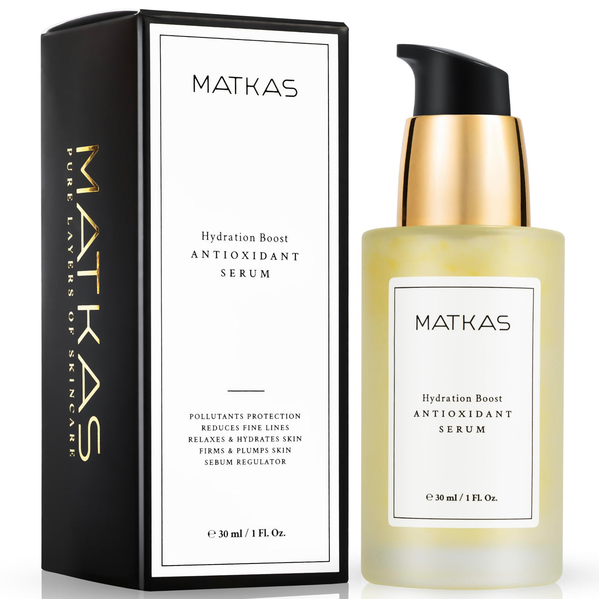 Matkas Niacinamide Serum - Antioxidant Ampoule For Oily Skin, Large Pores & Dullness, 1