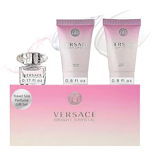 Versace Bright Crystal Women'S 3 Pc Gift Set - 5Ml Edt Splash & 2X25Ml Shower Gel