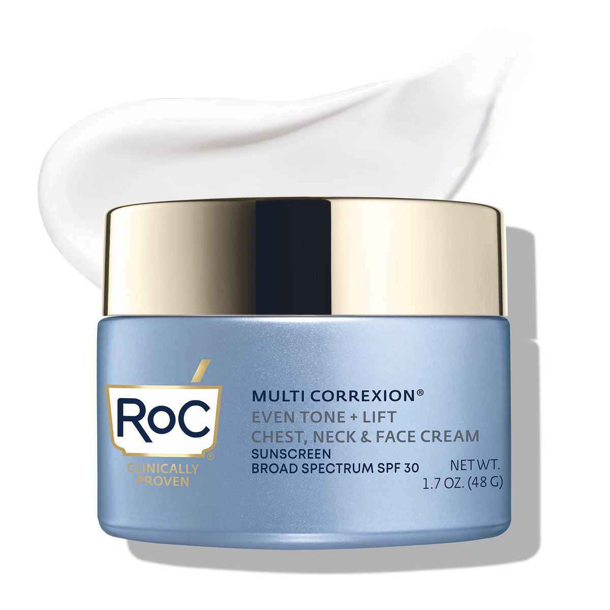 Roc Multi Correxion Moisturizer Cream Spf 30 For Chest, Neck & Face, 1.7 Oz, Oil Free