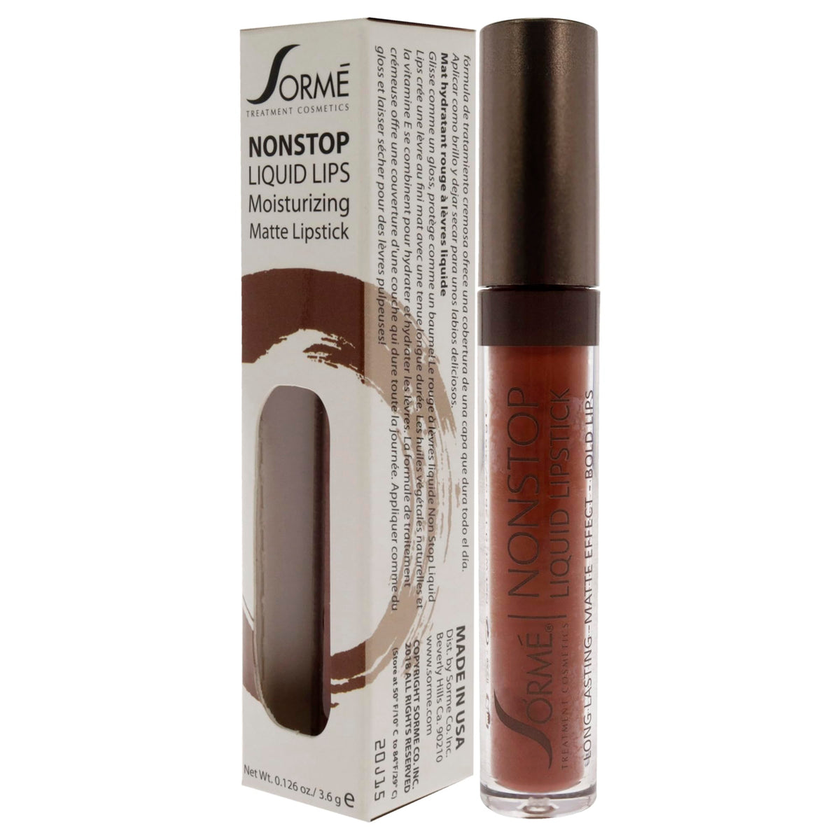 SORMÉ Nonstop Liquid Lipstick in Delight - 1 oz Long-Lasting Color for All-Day Wear