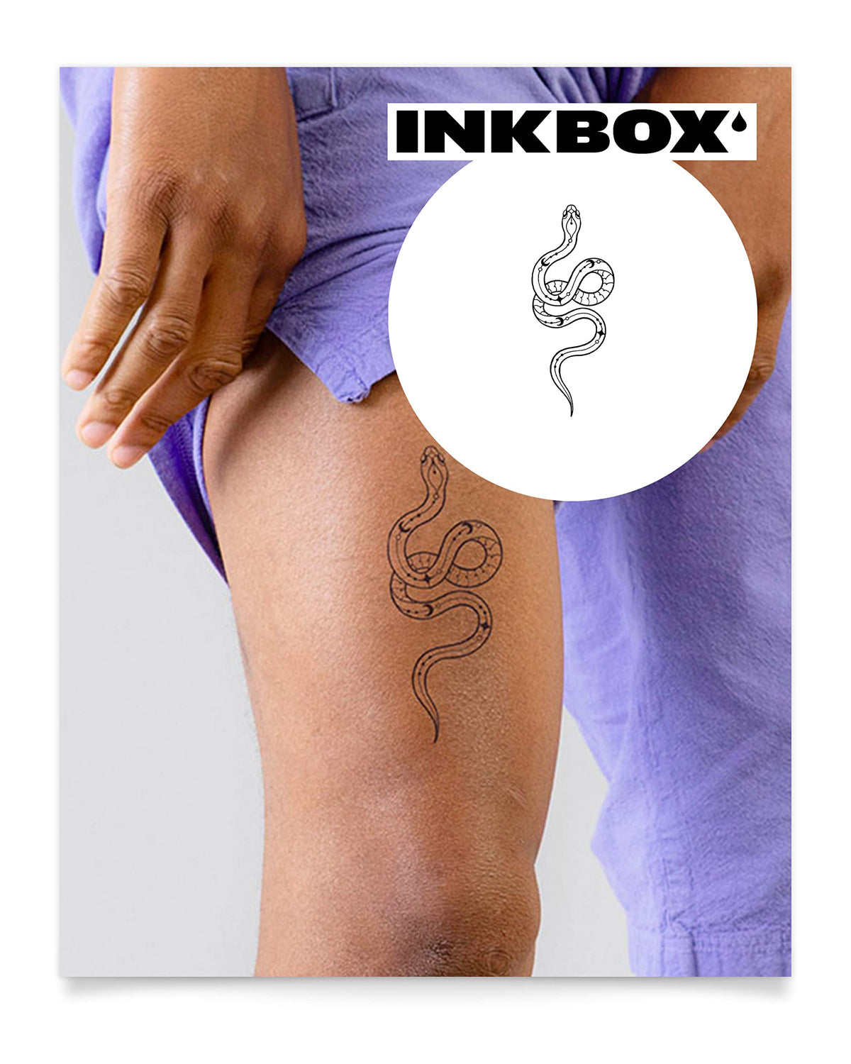 Inkbox Nightmare Temporary Tattoo - Semi-Permanent, Water-Resistant, 5 X 2 In, Lasts 1-2