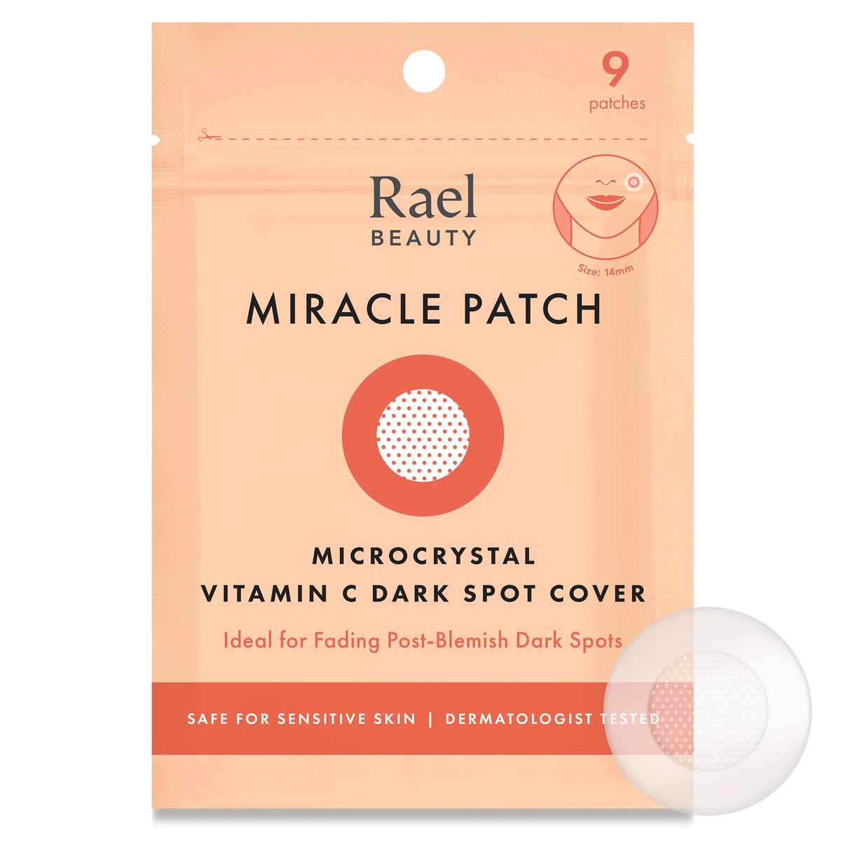 Rael Miracle Microcrystal Pimple Patches With Vitamin C & Niacinamide - 9 Count