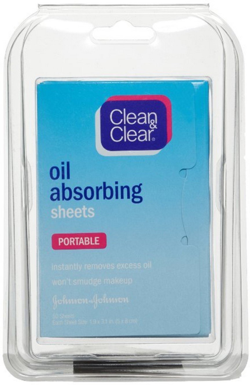 Clean & Clear Oil Absorbing Sheets, 50 Count (Pack Of 3) - Clear Paper Blotting Pads