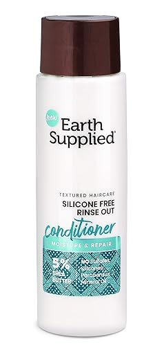 Earth Supplied Silicone Free Rinse Out Conditioner With 5% Shea Butter, 13 Fl Oz