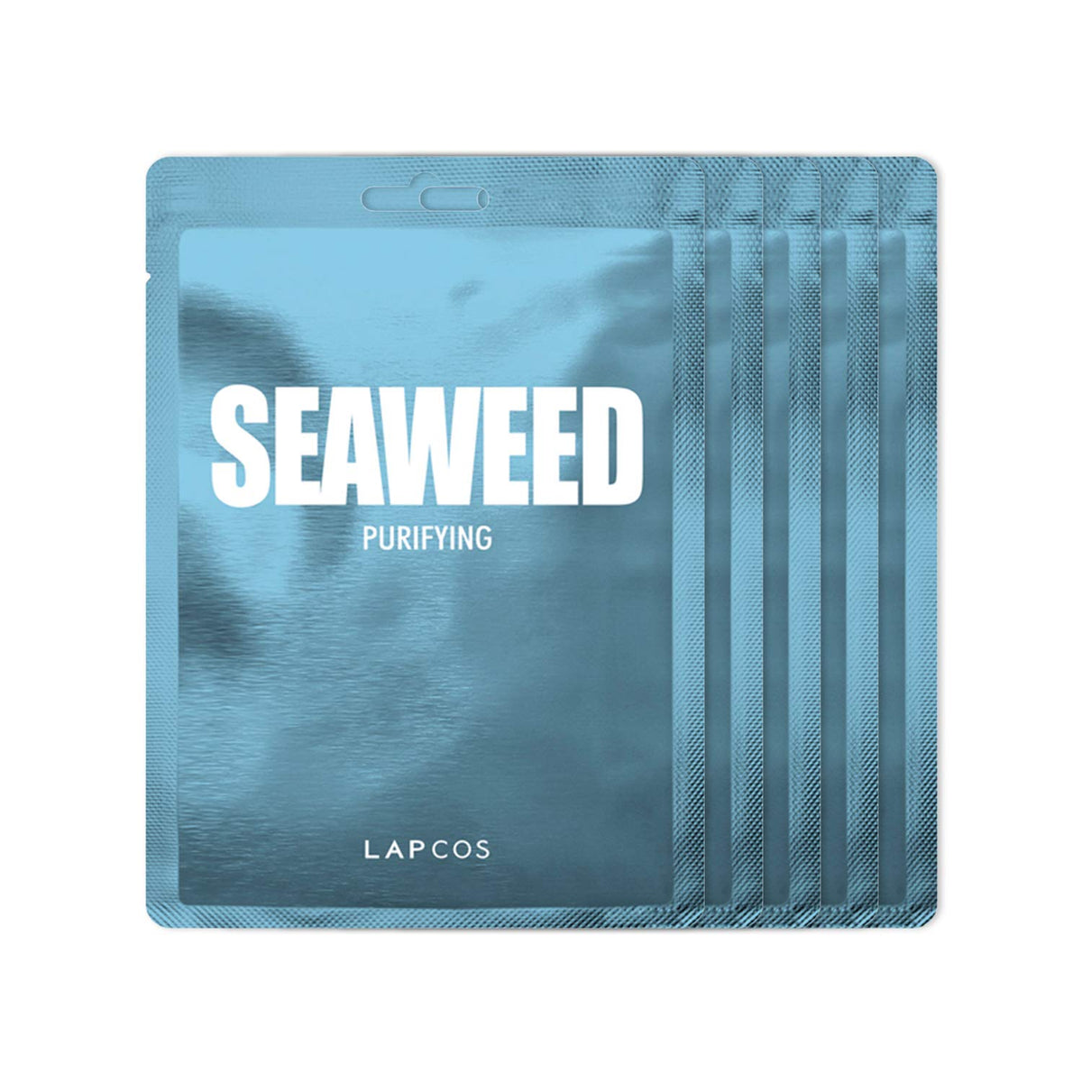 Lapcos Seaweed Sheet Mask 5-Pack With Hyaluronic Acid For Smooth, Purified Skin - Korean Beauty