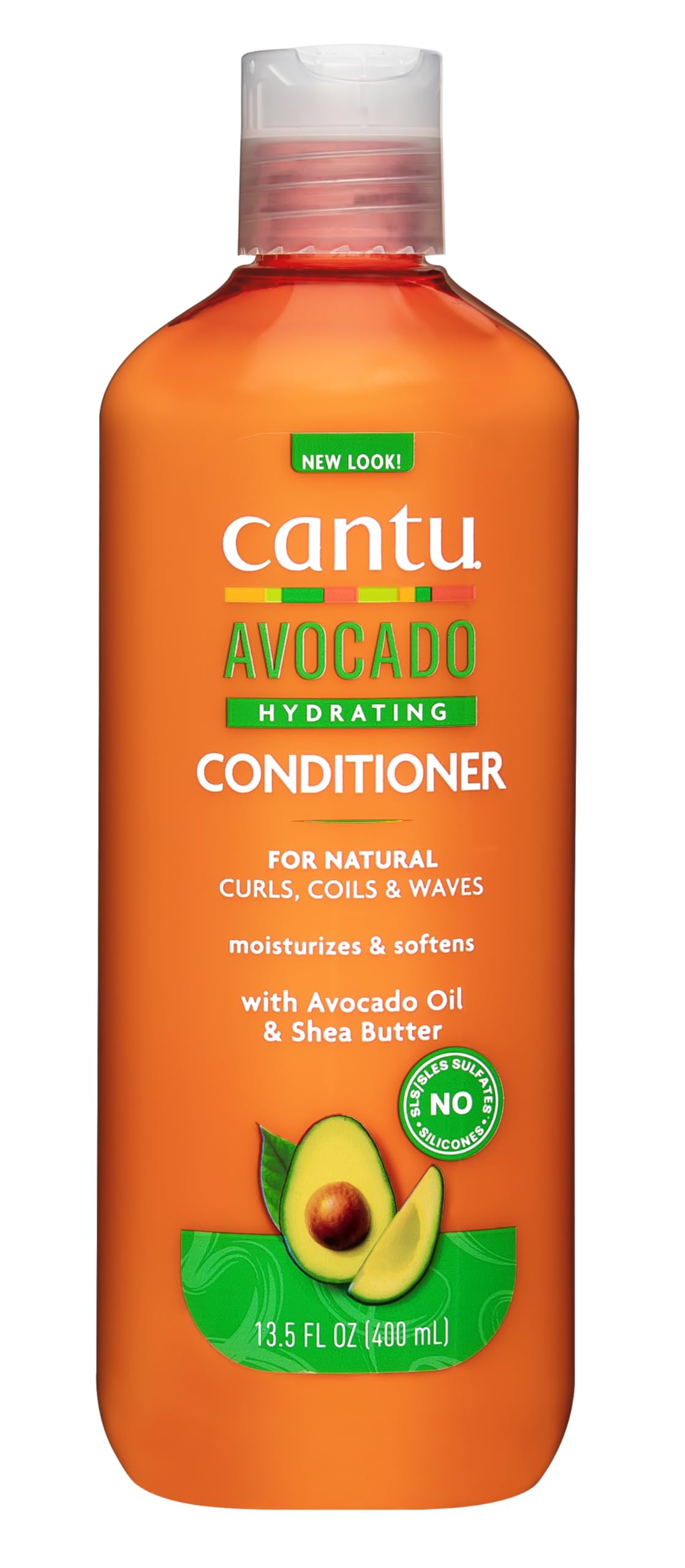 Cantu Avocado Sulfate Free Cream Conditioner with Avocado Oil & Shea Butter, 13.5 Fl Oz