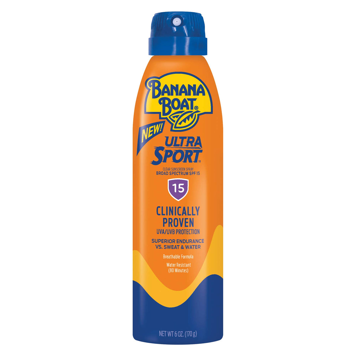 Banana Boat Sport Ultra Spf 15 Sunscreen Spray, 6Oz - Oxybenzone Free, Water Resistant Sunblock