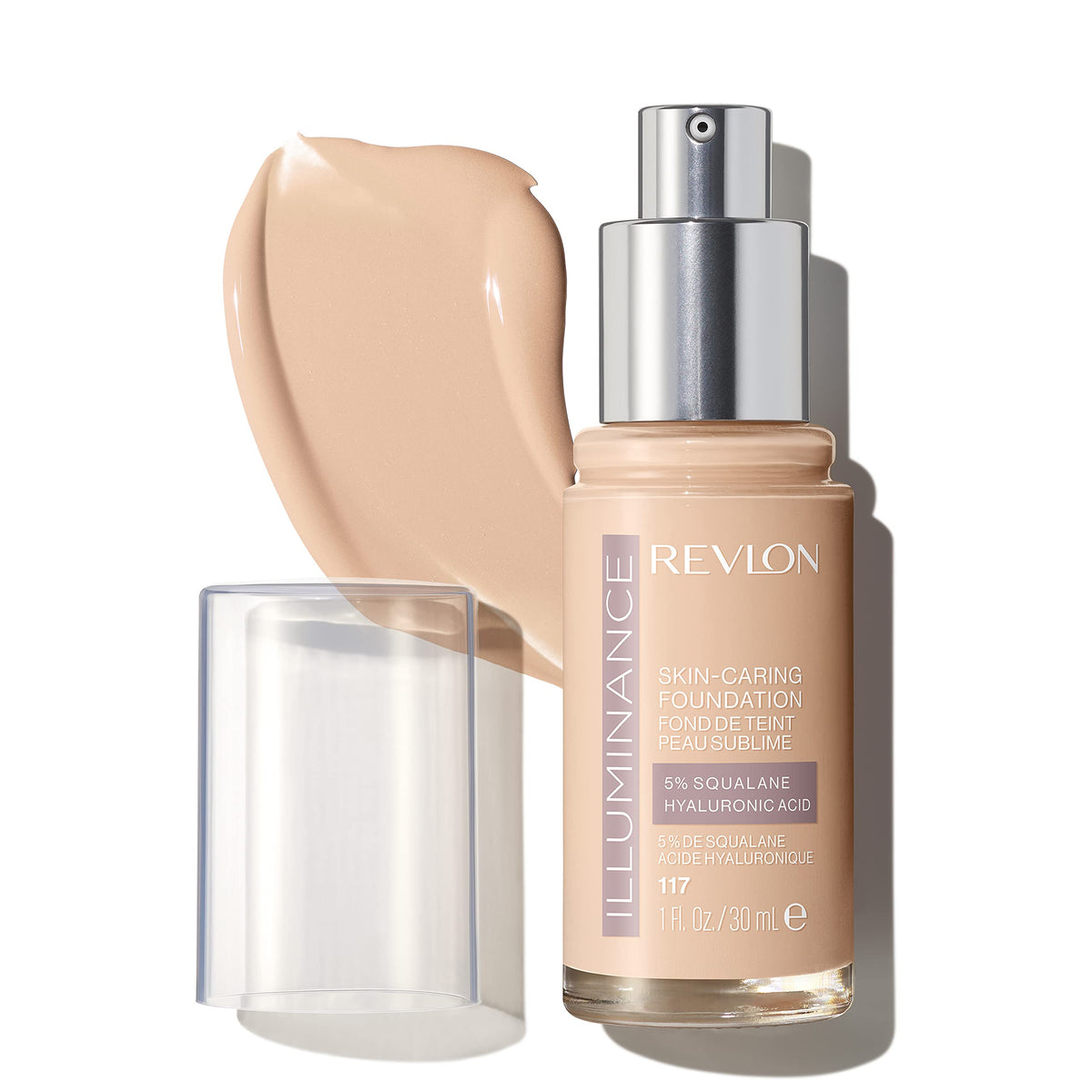 Revlon Illuminance Liquid Foundation With Hyaluronic Acid, Medium Coverage, Light Beige, 1 Fl Oz