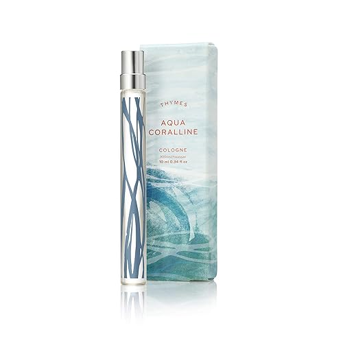 Thymes Aqua Coralline Cologne Spray Pen - 0.34 Fl Oz - Refreshing Fragrance