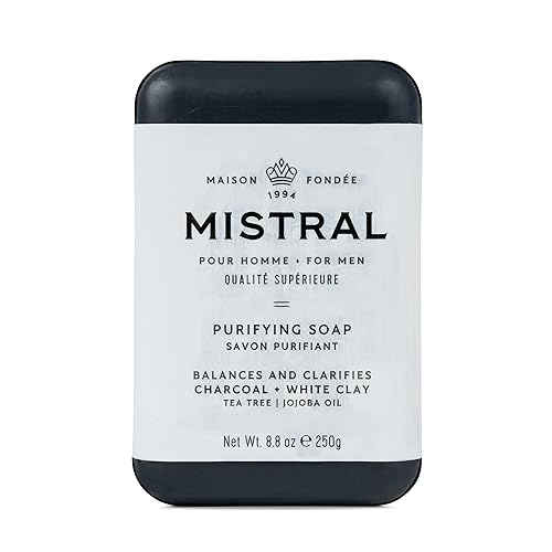 Mistral Aromatic Citrus Purifying Bar Soap, 8.8 Oz - Large Size, Refreshing Clean