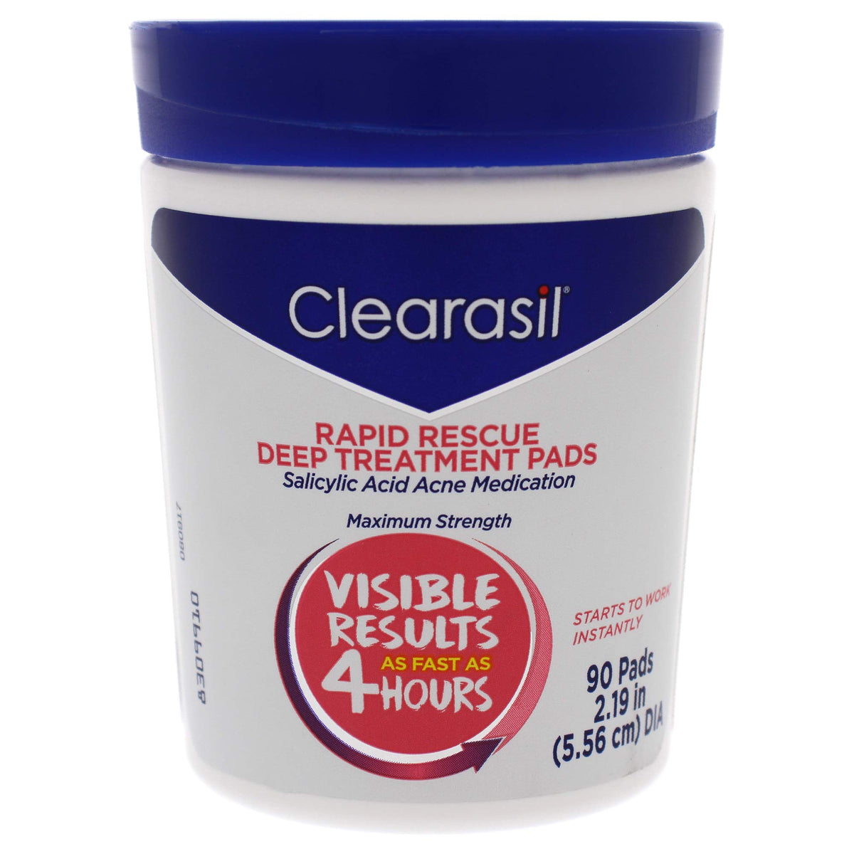 Clearasil Rapid Rescue Cleansing Pads, 90 Count (3 Pack) - Refreshing Raspberry & Cranberry