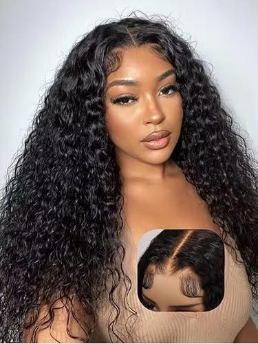 UNICE 7x5 HD Lace Water Wave Wig - 22&quot; Glueless Human Hair, Pre Plucked, 150% Density