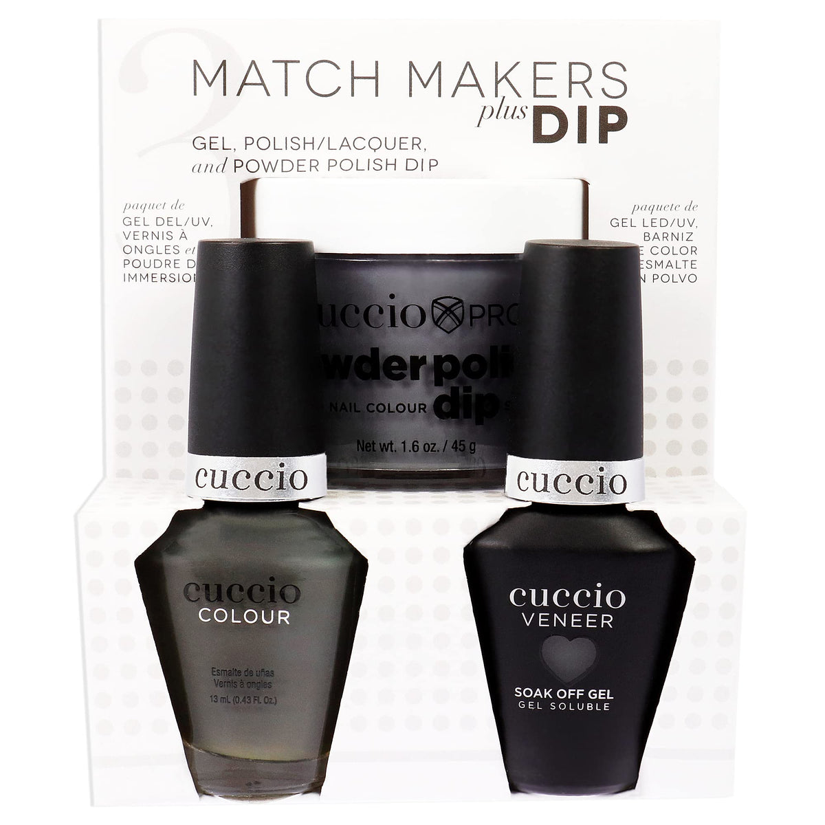 Cuccio Colour Matchmakers Nail Dip Kit - Matching Mani-Pedi, Flawless Coordination, Fur-Well