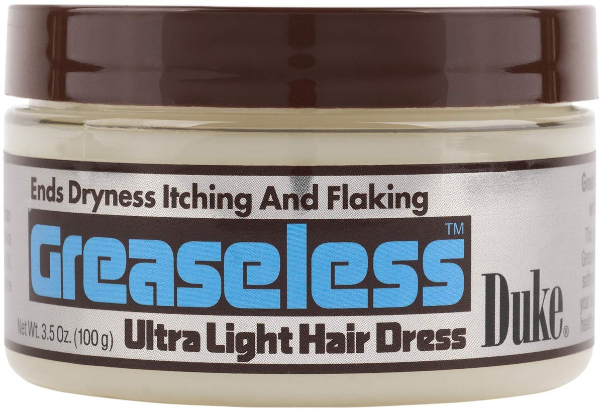 Duke Greaseless Ultra Light Hairdress, 3.5 Oz - Lightweight Hair Styling Cream