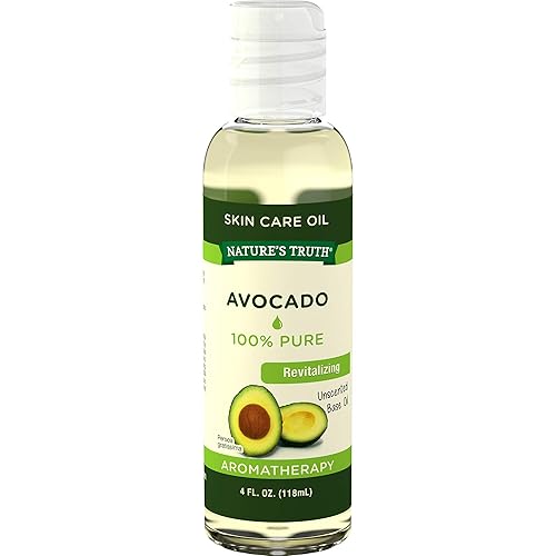 Nature'S Truth Avocado Oil, Cold Pressed Skin Care Base Oil, 4 Fl Oz