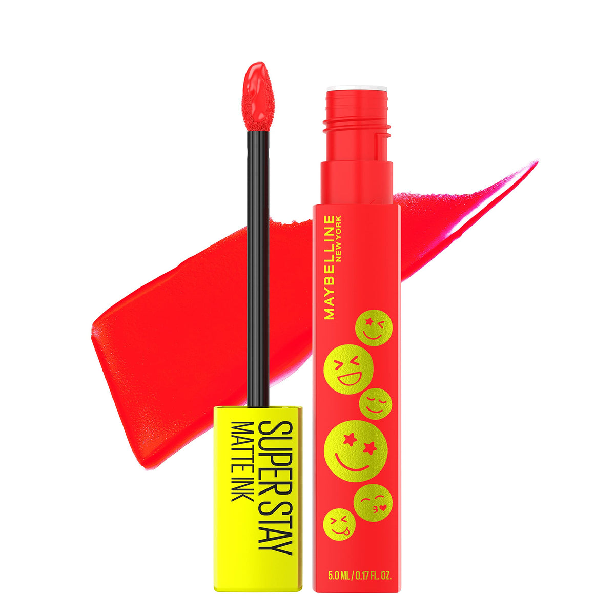 Maybelline Super Stay Matte Ink Lip Color, Bright Red, Long Lasting, Transfer Proof, 0.17 Oz