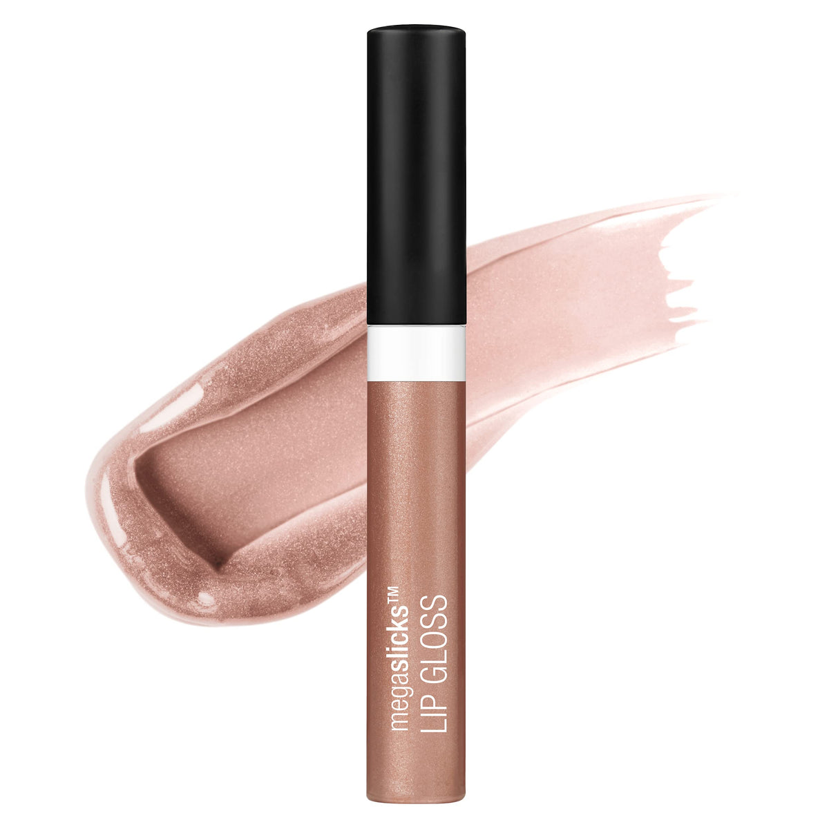 Wet N Wild Megaslicks Rose Gold Lip Gloss - Ultra-Glossy, Vitamin-E Enriched, Vegan, 0.17