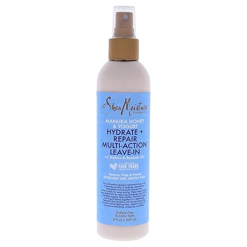 Sheamoisture Leave-In Conditioner Spray For Damaged Hair, Manuka Honey & Yogurt, 8 Oz