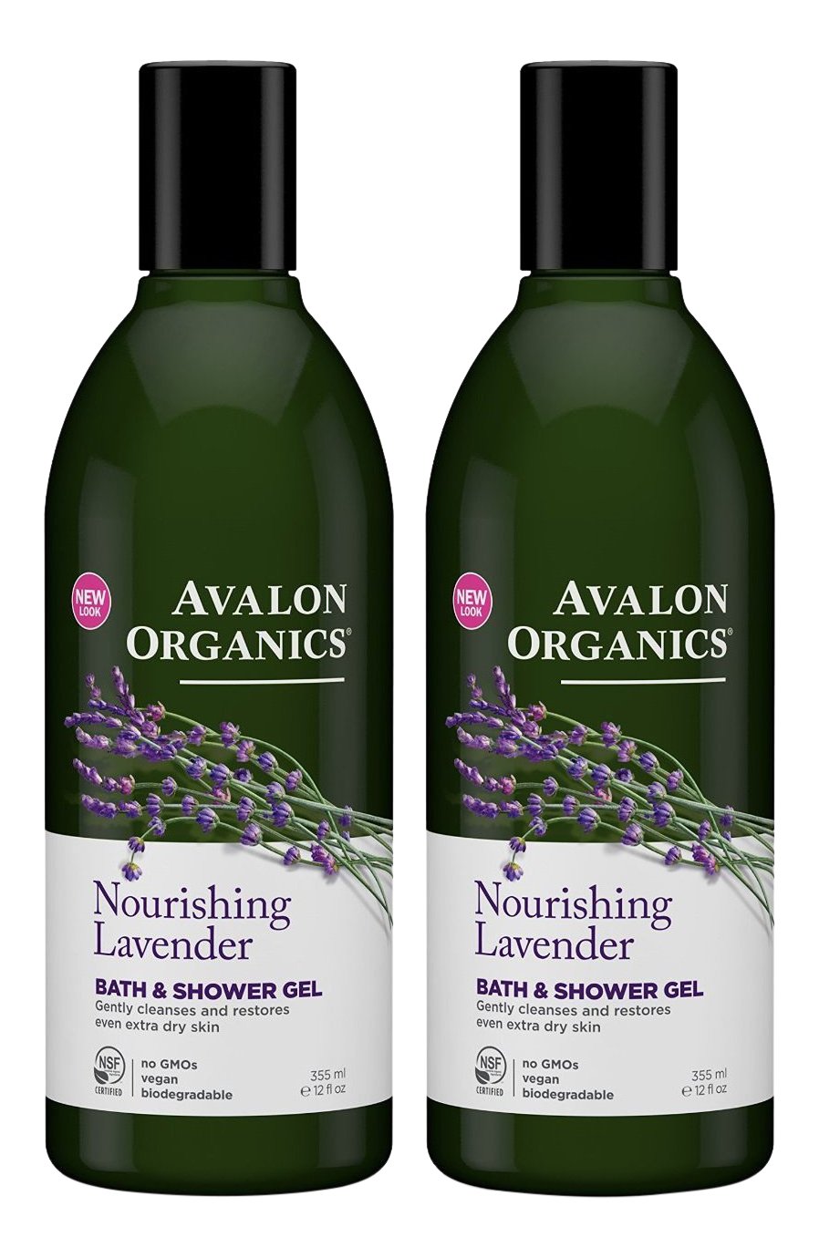 Avalon Organics Lavender Bath & Shower Gel, 12 Oz, Pack Of 2 - Natural Relaxation