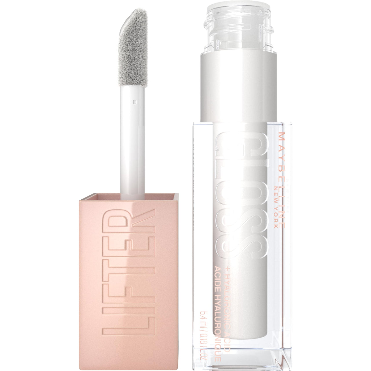 Maybelline Lifter Gloss - Hydrating Lip Gloss With Hyaluronic Acid, Pearl, 0.18 Oz