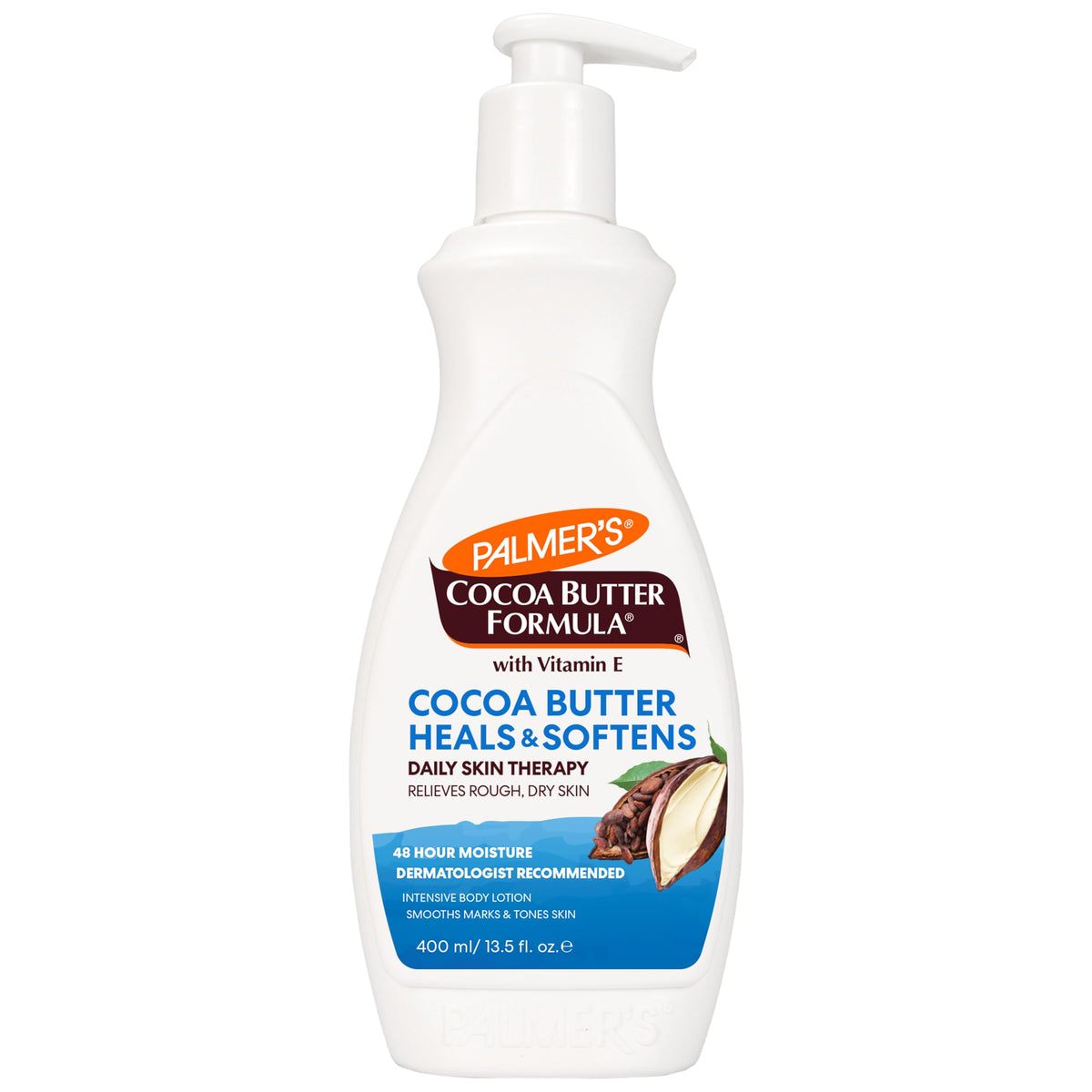 Palmer'S Cocoa Butter Body Lotion, Daily Skin Therapy For Dry Skin, 13.5 Oz Pump Bottle