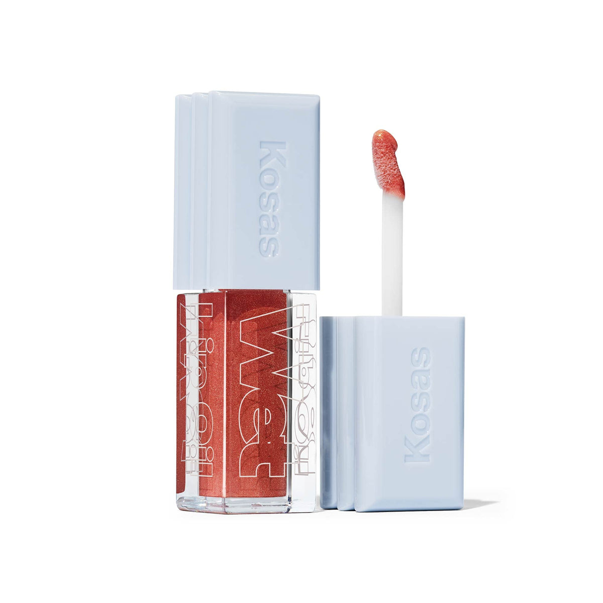 Kosas Wet Lip Oil Gloss - Hydrating Plumping Treatment with Hyaluronic Acid, Non-Sticky, Dip