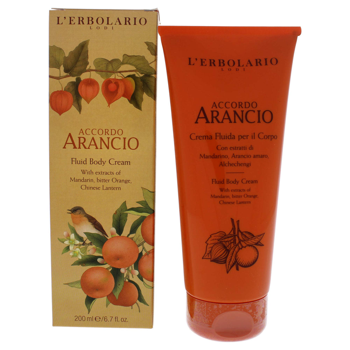 LErbolario Accordo Arancio Body Cream  CitrusInfused Moisturizer for Dry Skin  Brightening Body Cream  Uplifting Citrus Frag