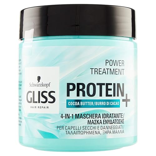 Schwarzkopf Gliss 4-In-1 Hair Mask With Protein & Cocoa Butter, 400Ml, Moisturizing Treatment