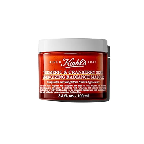 Kiehl'S Turmeric & Cranberry Seed Face Mask - Brightening, Exfoliating, 3.4 Fl Oz