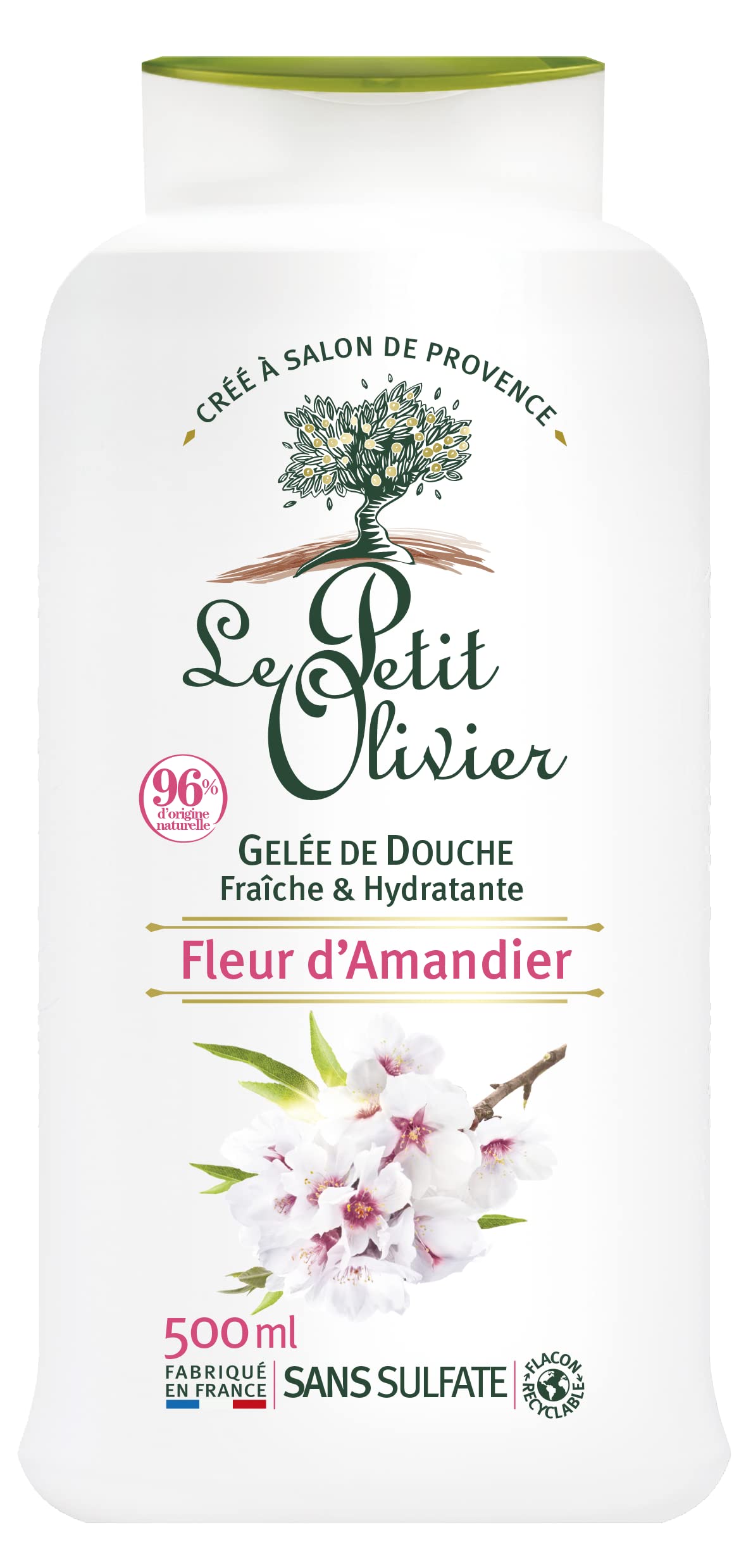 Le Petit Olivier Almond Blossom Shower Gel, 16.9 oz - Natural, Sulfate-Free, All Skin Types