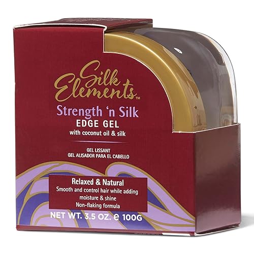 Silk Elements Strength n Silk Edge Gel, 3.5 oz - Multi-colored Styling Gel for Strong Hold