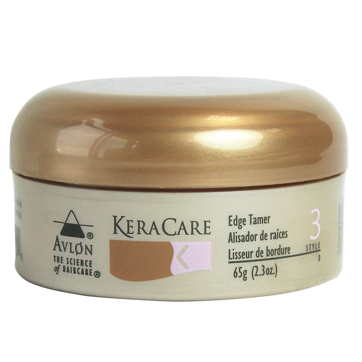 Keracare Edge Tamer - Clear Hair Gel, 2.3 Ounce For Smooth Edges And Frizz Control