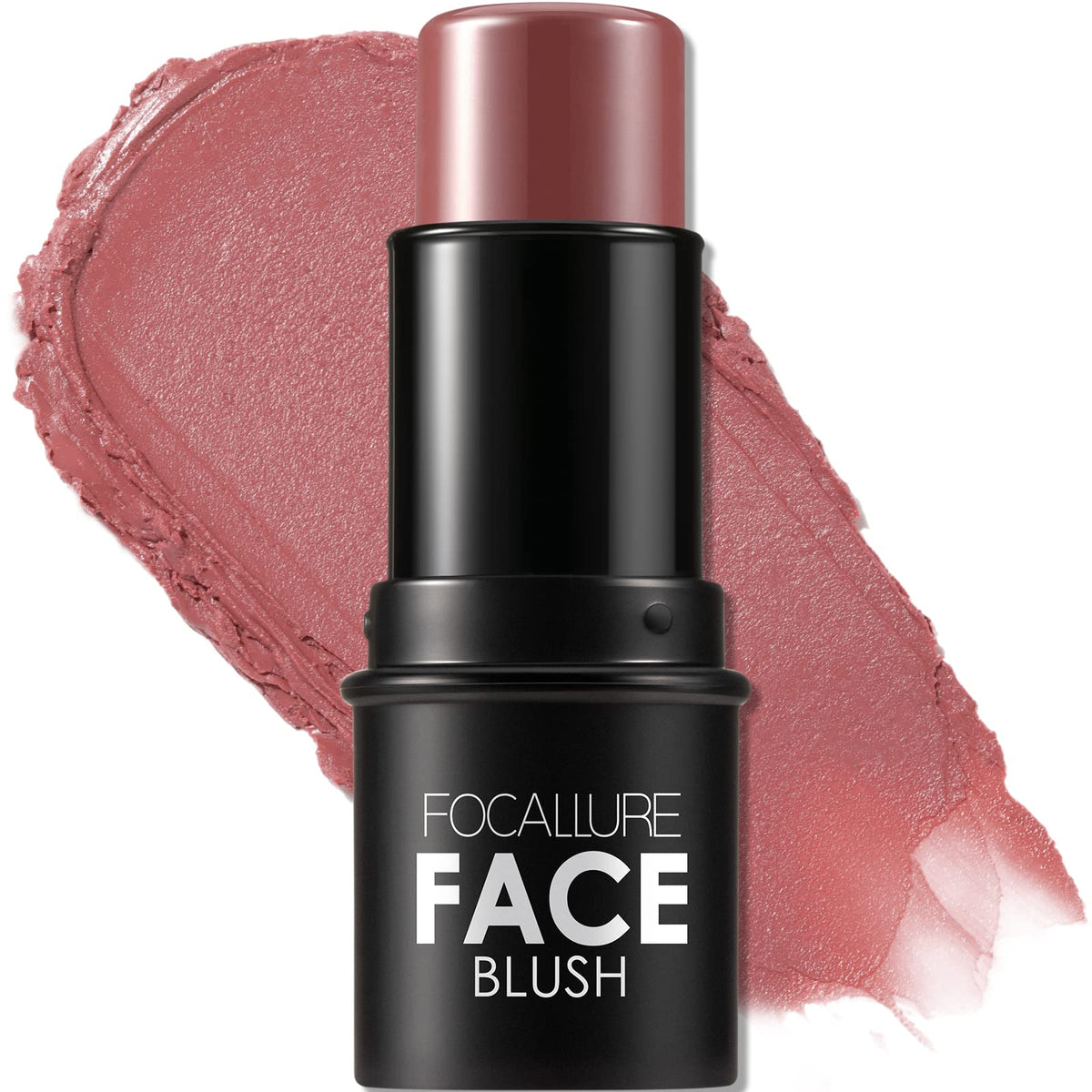 Focallure Cream Blush Stick - Buildable Matte & Dewy Finish, Long Wearing In Dark Rose, 0.21 Oz