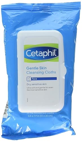 Cetaphil Gentle Skin Cleansing Cloths, 25 Sheets - Pack Of 2 For Sensitive Skin