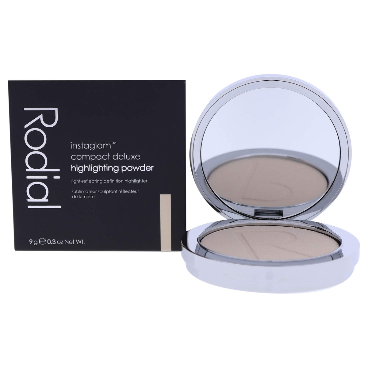 Rodial Instaglam Compact Deluxe Highlighting Powder - 02, 1 Count, Radiant Glow Highlighter