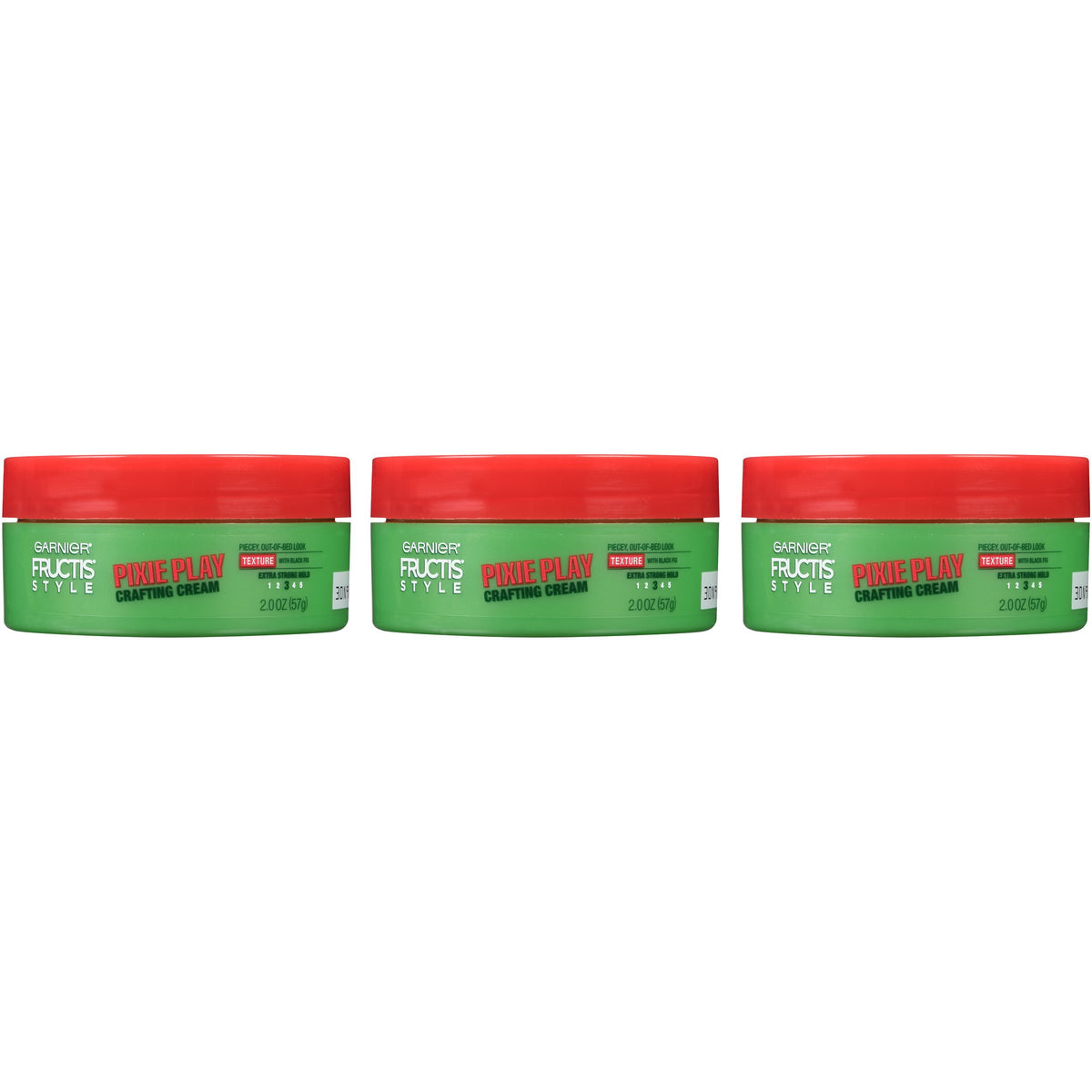 Garnier Fructis Style Pixie Play Crafting Cream, 3 Count - Hair Texture & Styling Cream