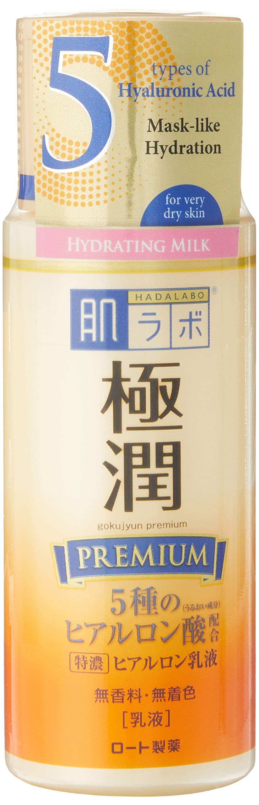 Hada Labo Gokujyun Premium Hyaluronic Milky Lotion 140ml - Hydrating Skin Care Essence